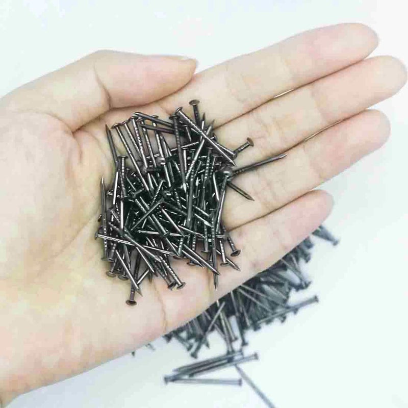 ND Meitebeisi Black Nails Round Head Wood Screw Nail Decorative Furniture Miniature Nail 1inch/25mm, Pack of 100 - Image 2